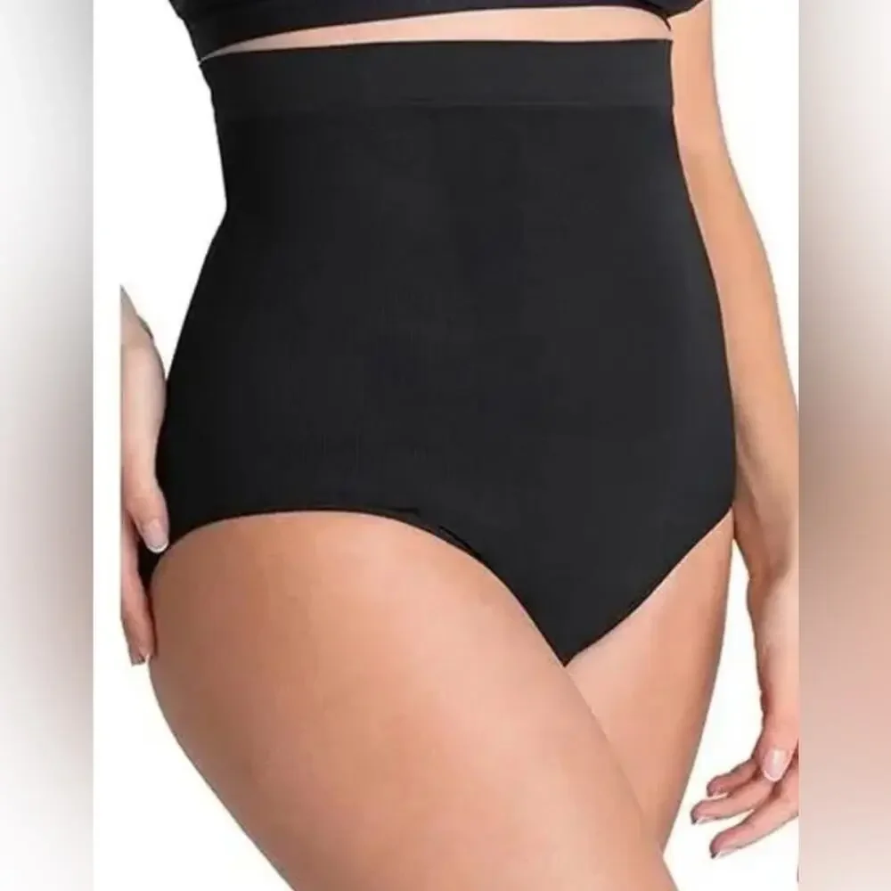New SHAPERMINT Empetua All Day High Waisted Shaper Panty XL/XXL BLACK